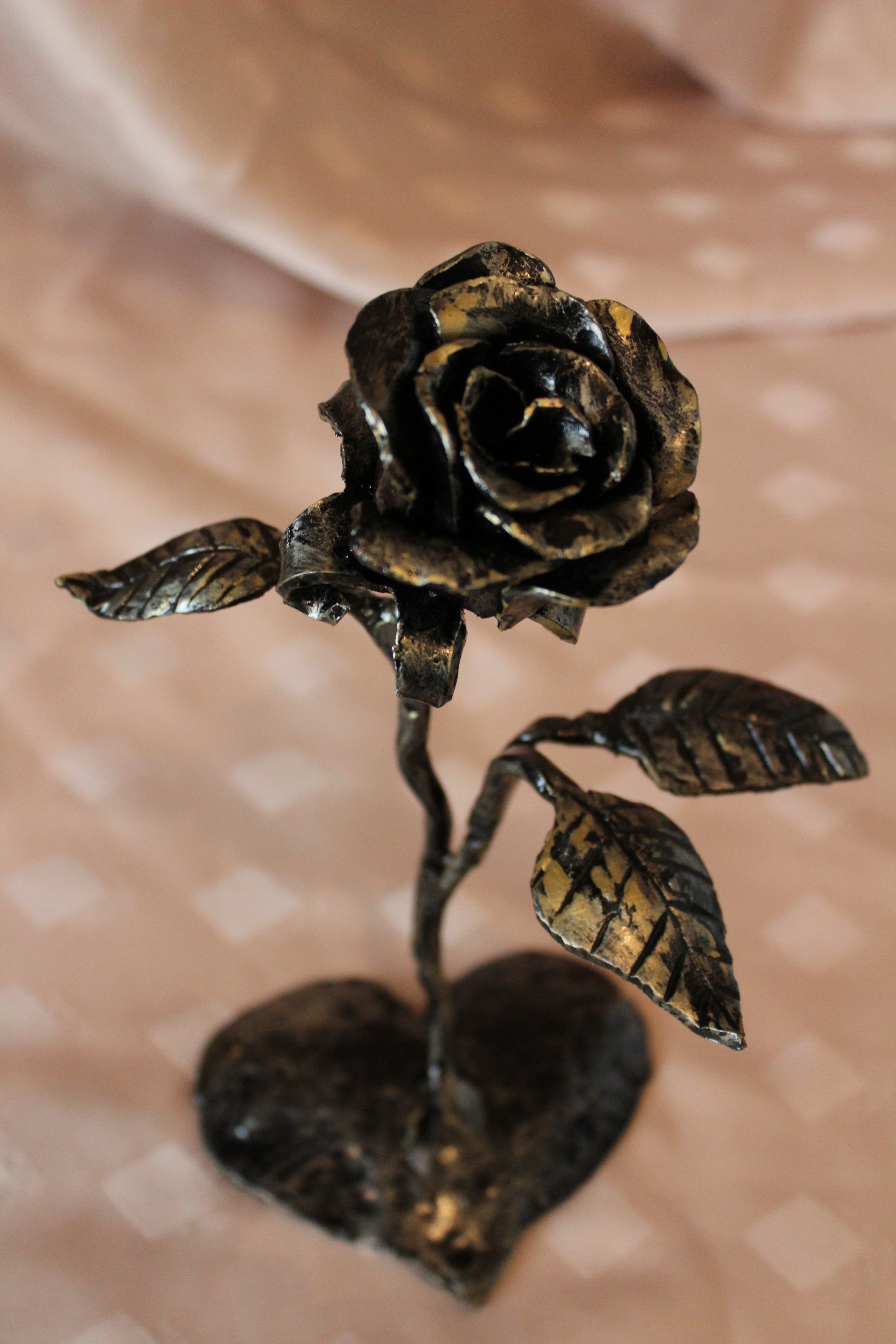 Hand forged roses