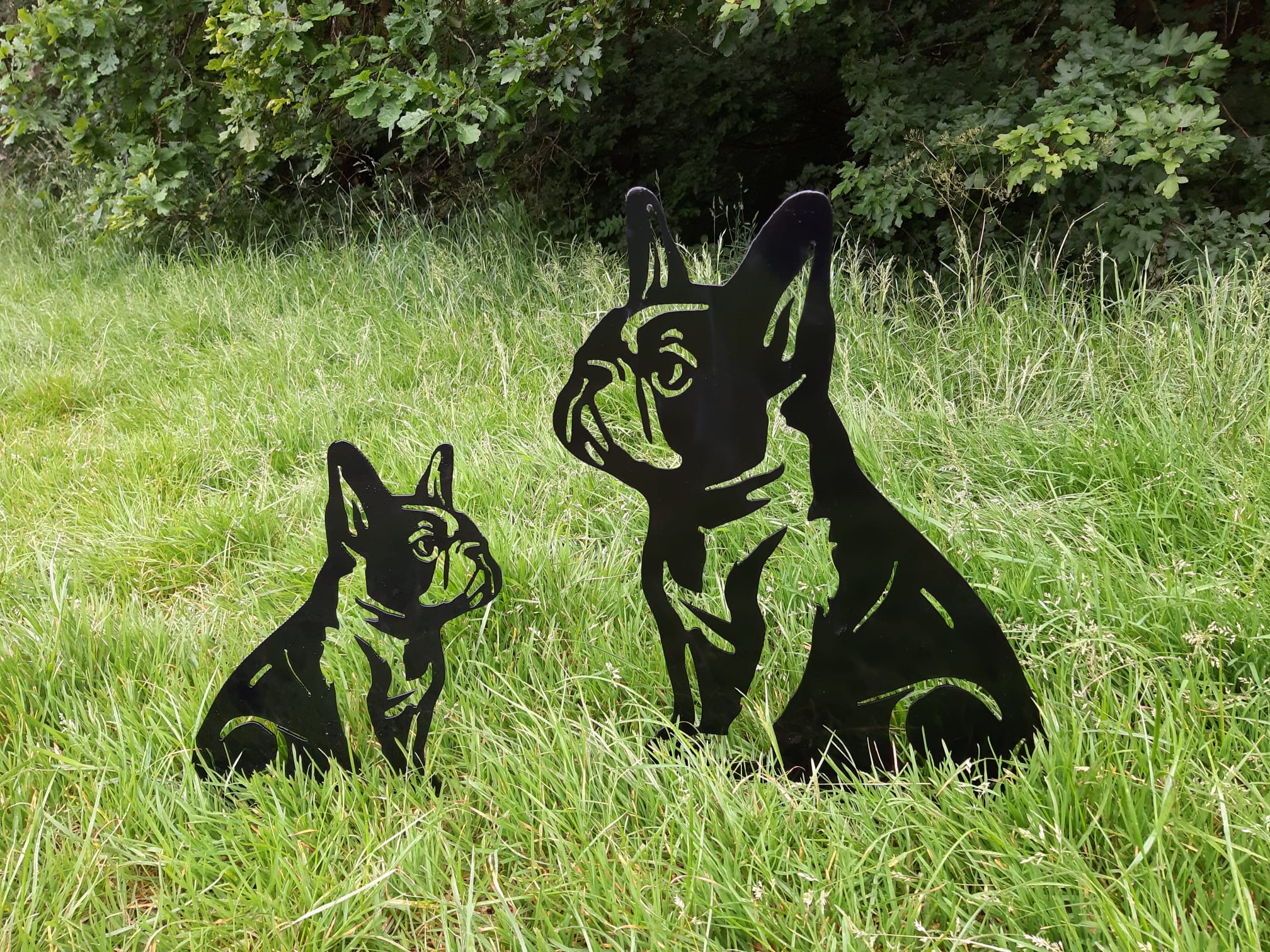 Metal Garden Decor - French bulldog. 11