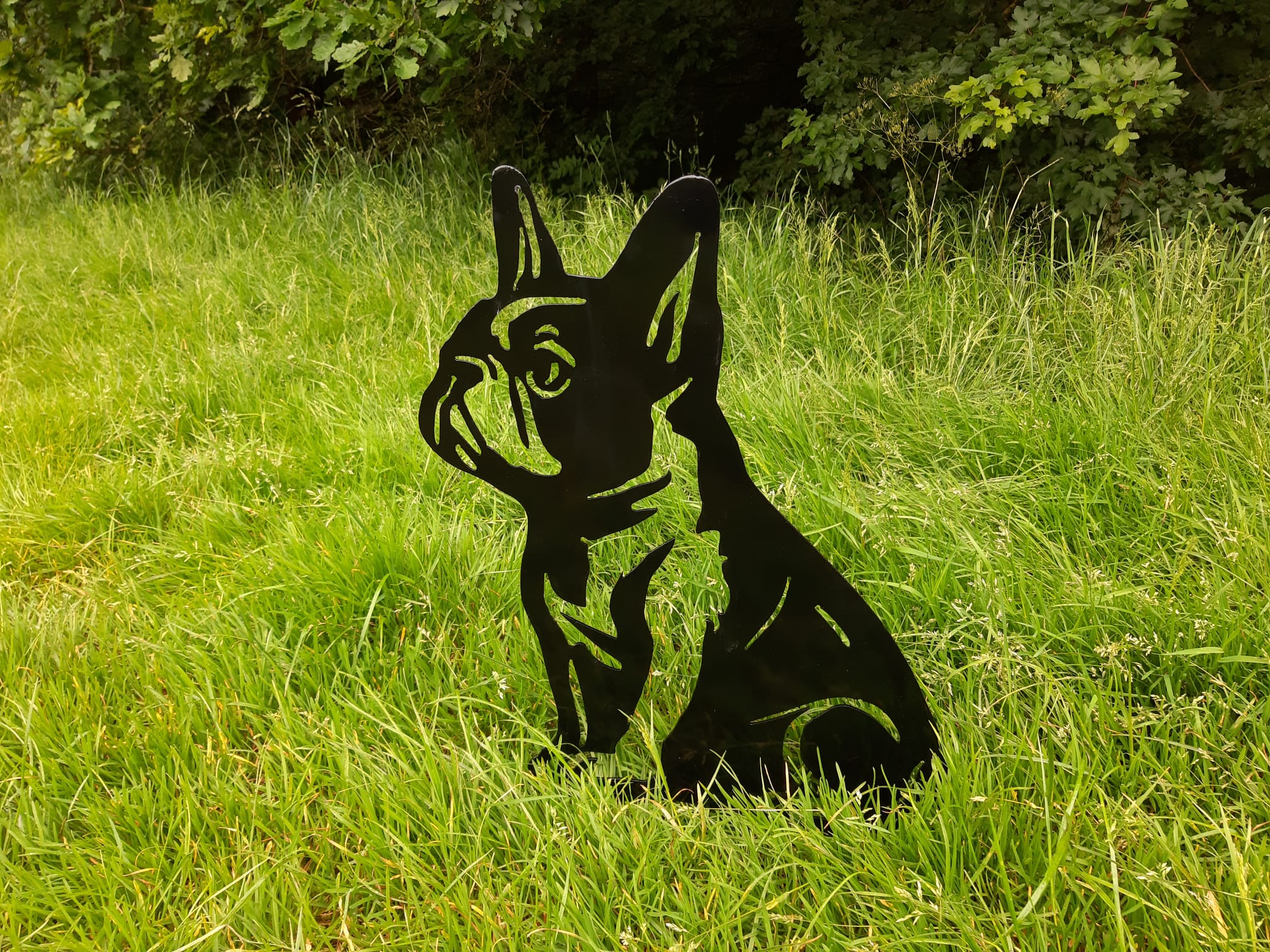 Metal Garden Decor - French bulldog. 11