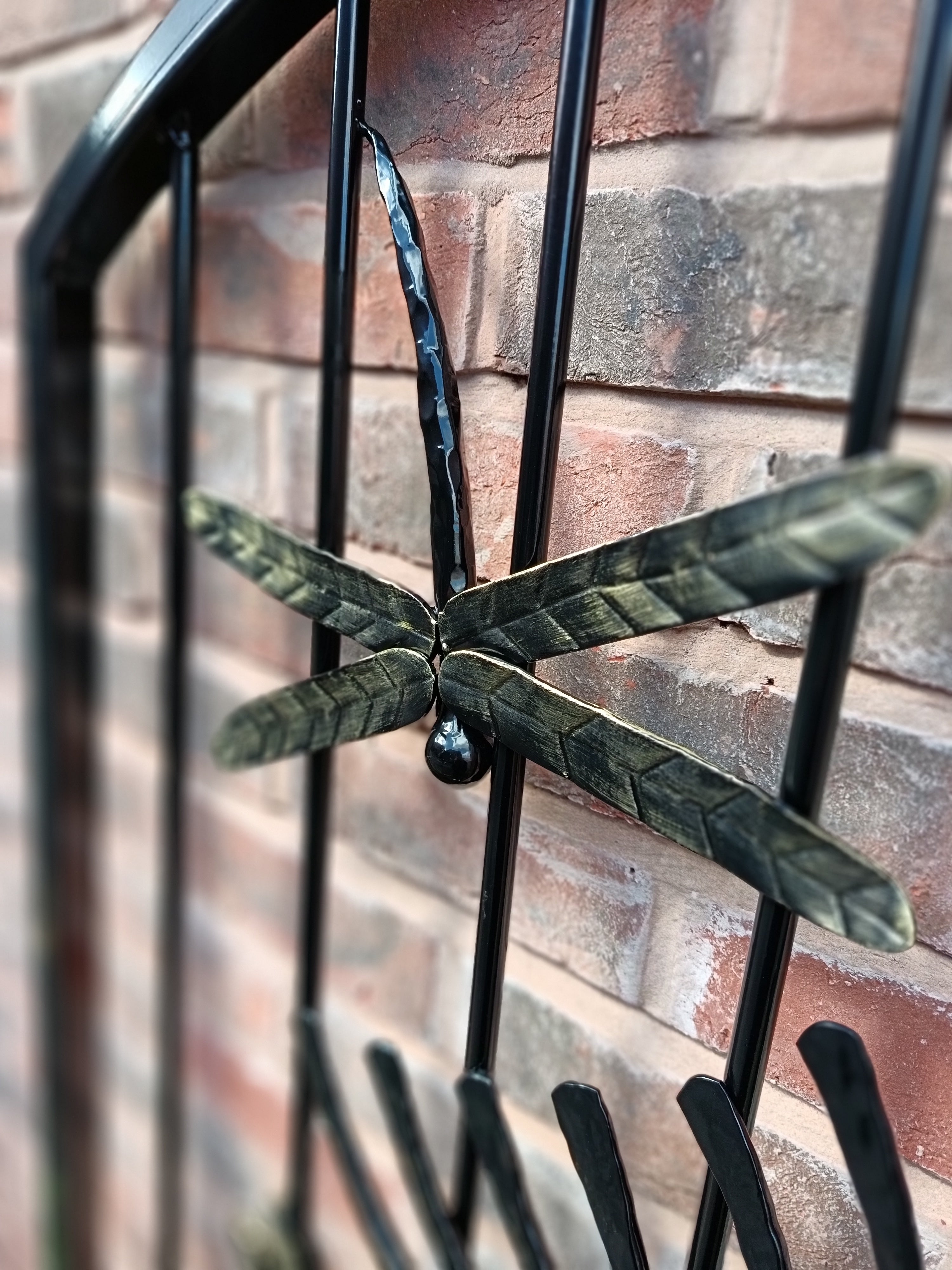 Made To Order Heavy Duty Garden Gate - Dragonfly Design. 38
