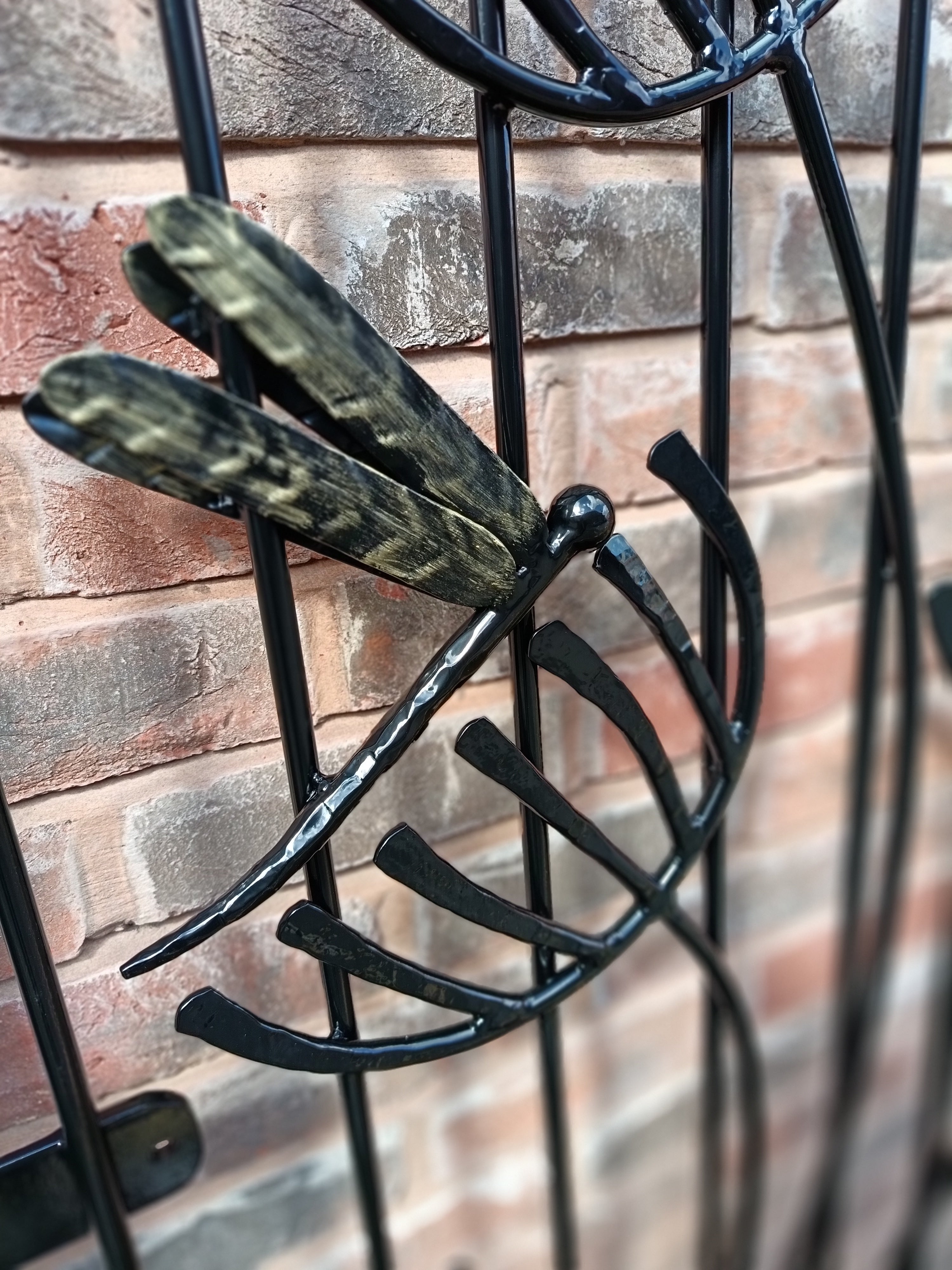 Made To Order Heavy Duty Garden Gate - Dragonfly Design. 38