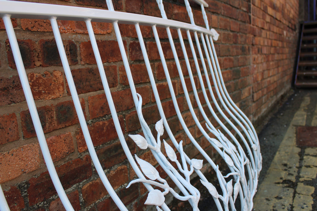 Hand Forged Juliet Balcony - Leaf Design. 11