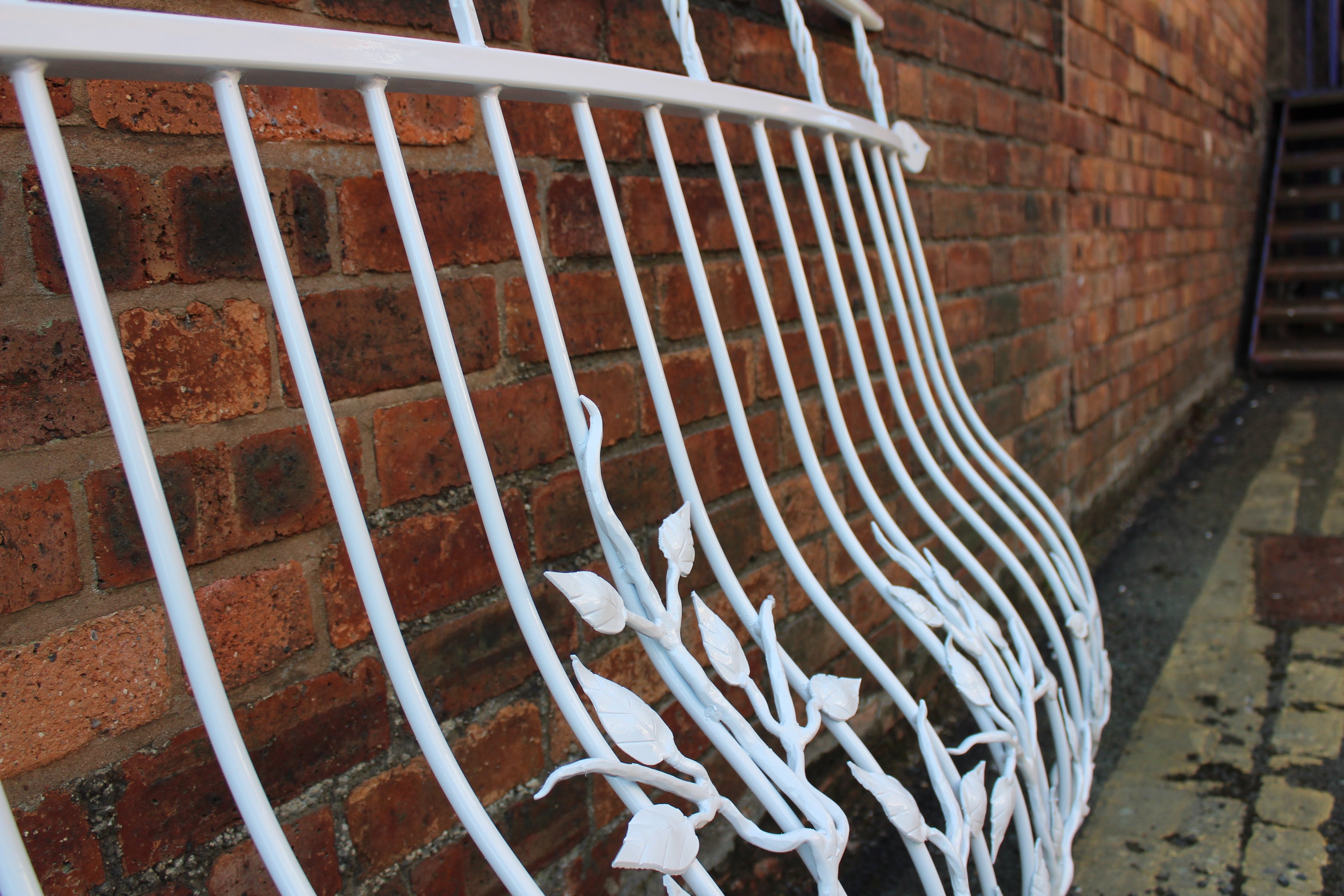 Hand Forged Juliet Balcony - Leaf Design. 11