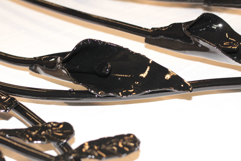 Custom Juliet Balcony - Hand Forged Ironwork - Flower Design. 15