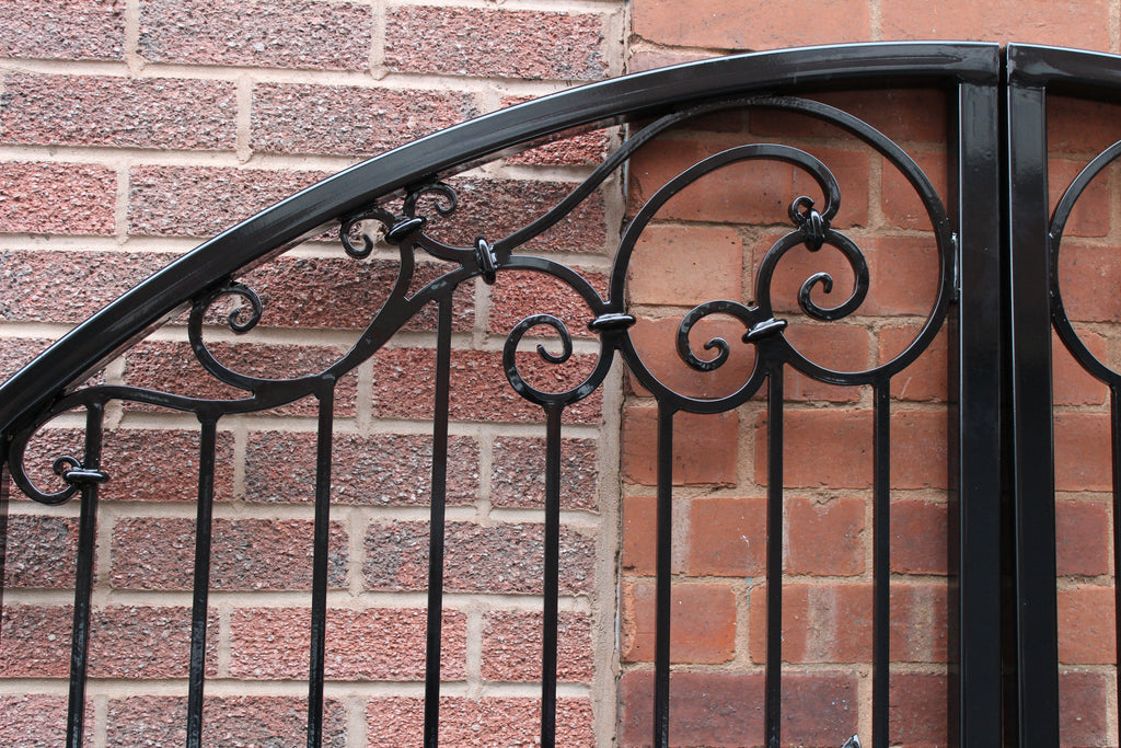 Hand Forged Wrought Iron Driveway Gate - Angel Design. 37
