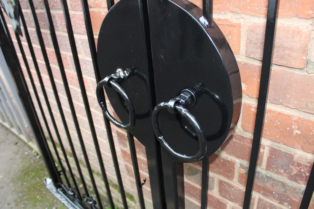 Hand Forged Wrought Iron Driveway Gate - Angel Design. 37