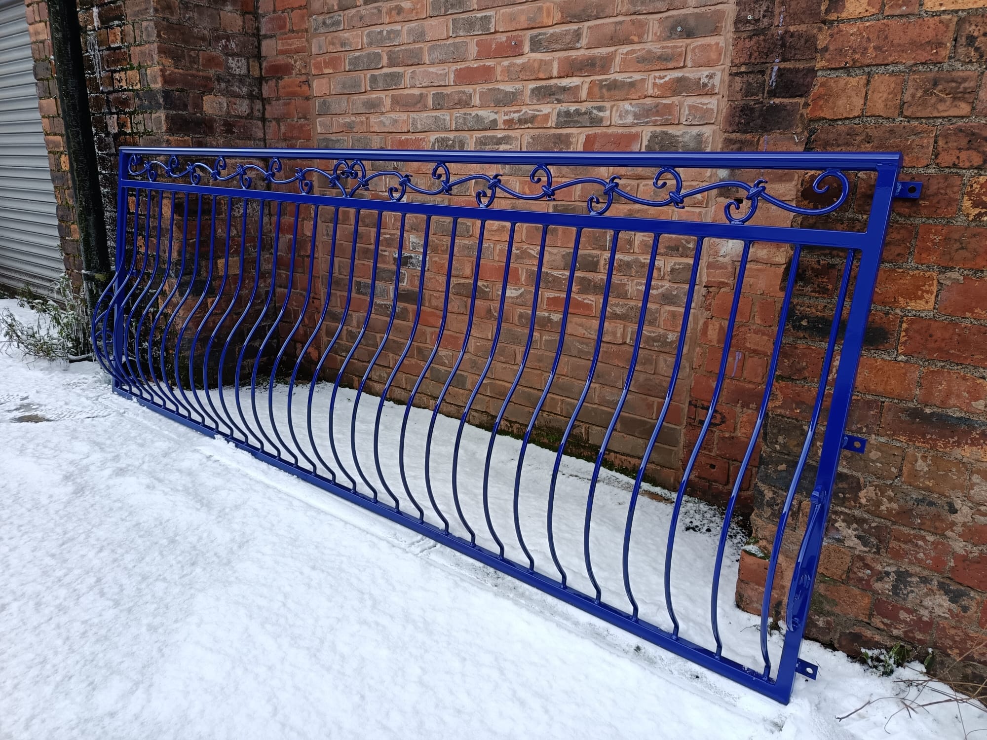 Custom made Wrought Iron Juliet Balcony - Heart Design - Powder coated. 5