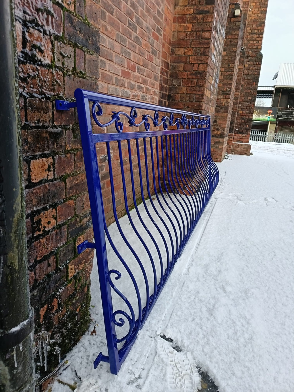 Custom made Wrought Iron Juliet Balcony - Heart Design - Powder coated. 5