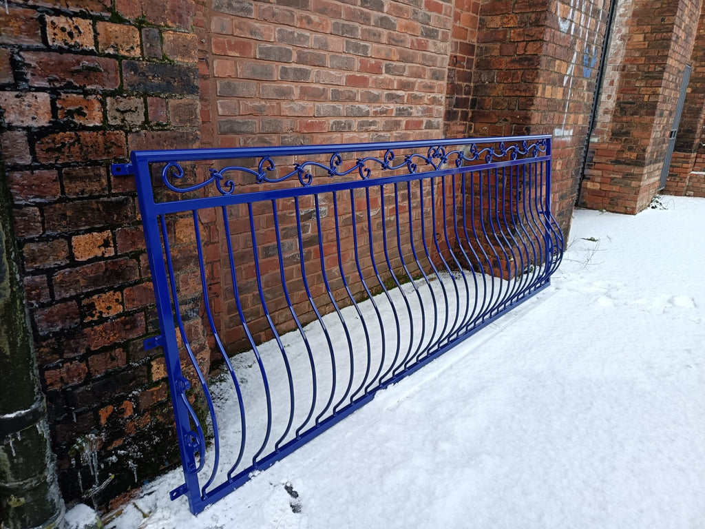 Custom made Wrought Iron Juliet Balcony - Heart Design - Powder coated. 5
