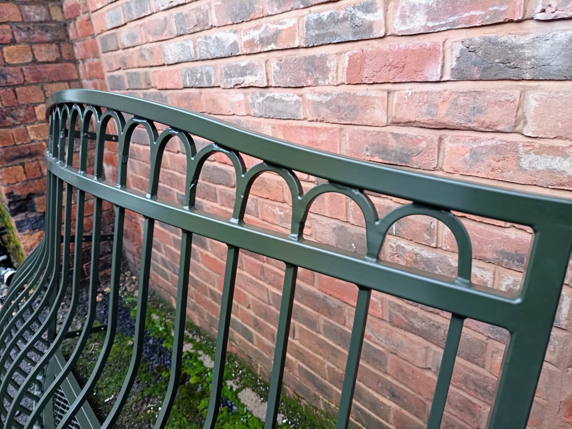 Bespoke Wrought Iron Juliet Balcony with Mesh Floor. 23