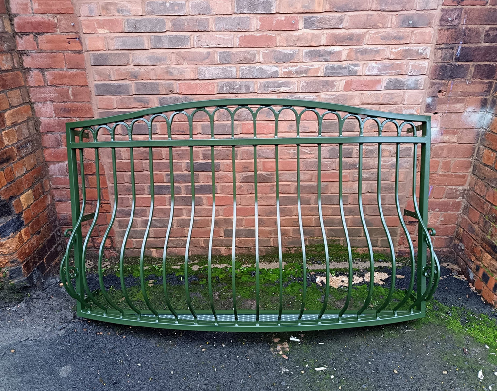 Bespoke Wrought Iron Juliet Balcony with Mesh Floor. 23