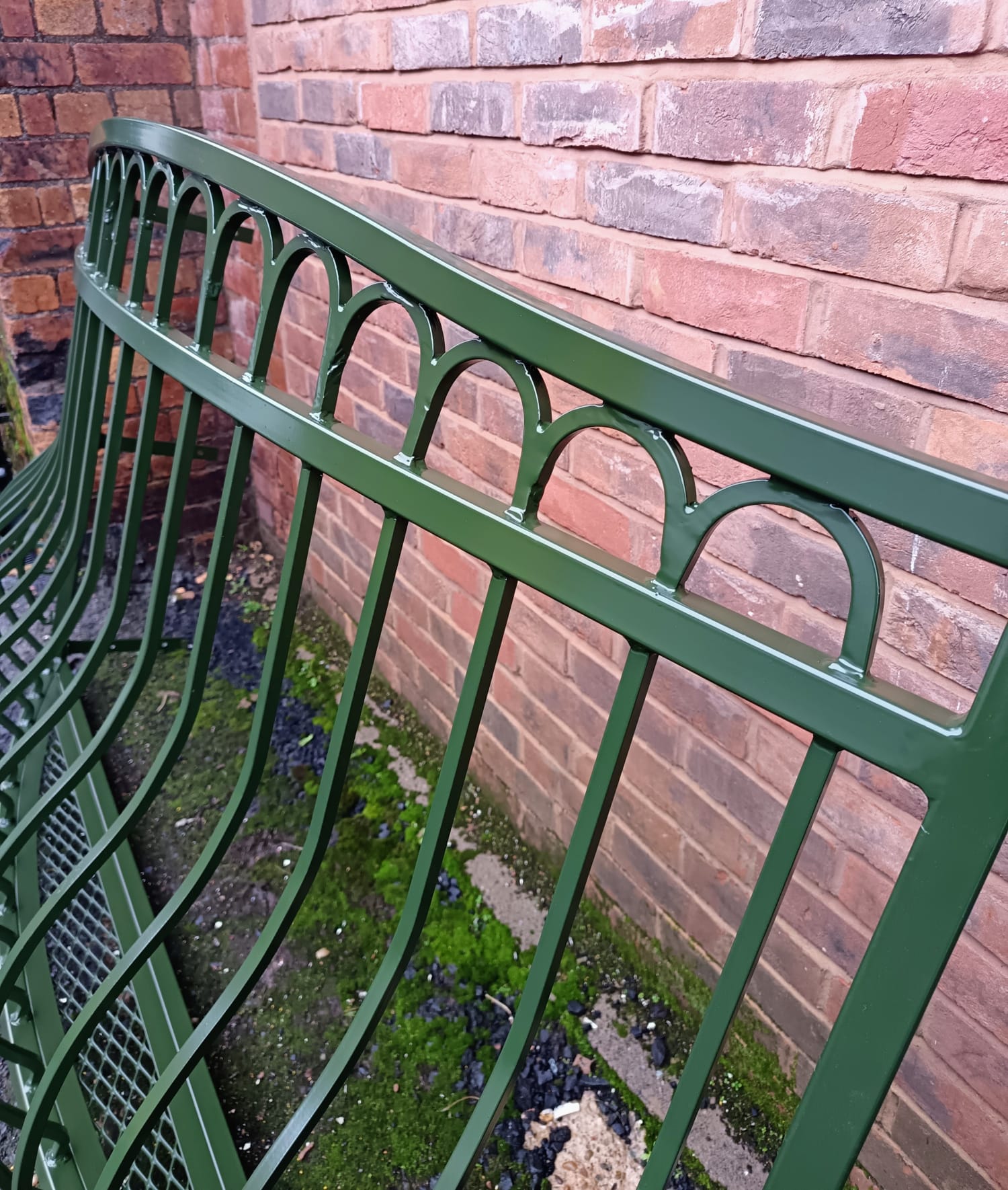 Bespoke Wrought Iron Juliet Balcony with Mesh Floor. 23