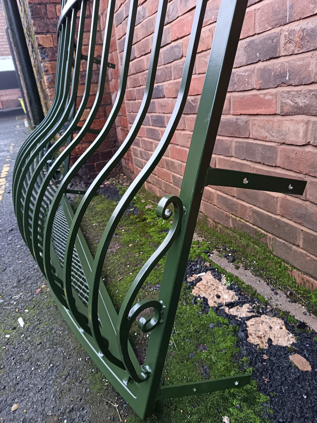 Bespoke Wrought Iron Juliet Balcony with Mesh Floor. 23