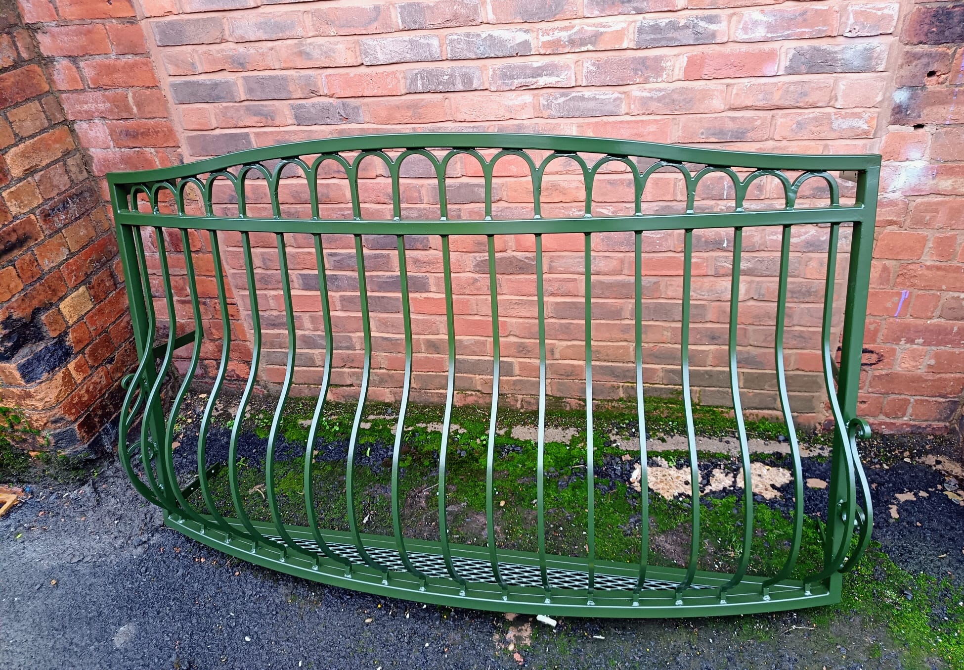 Bespoke Wrought Iron Juliet Balcony with Mesh Floor. 23