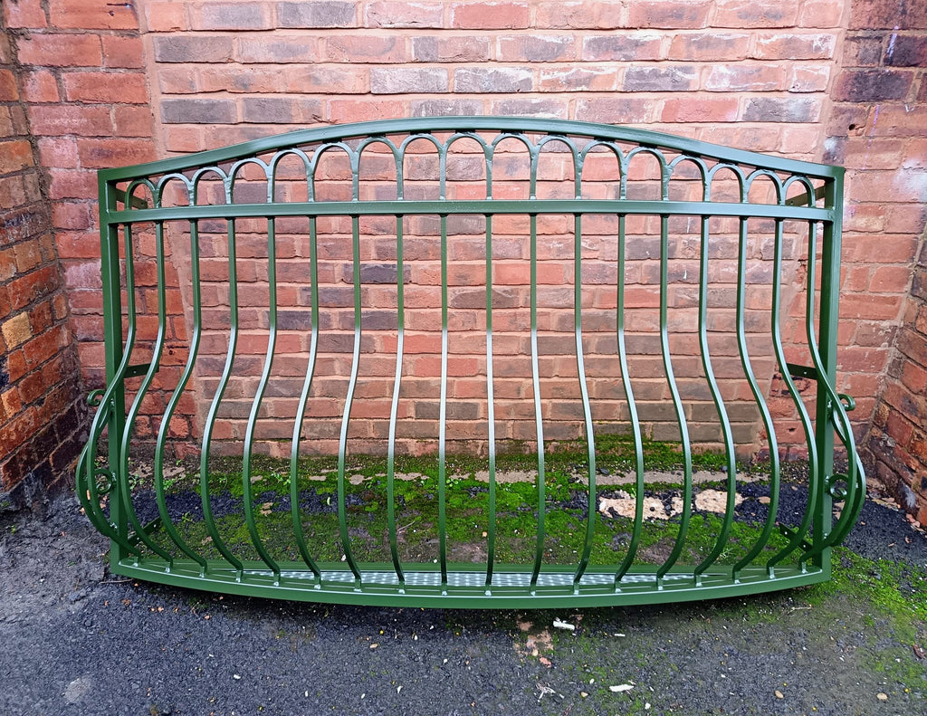 Bespoke Wrought Iron Juliet Balcony with Mesh Floor. 23