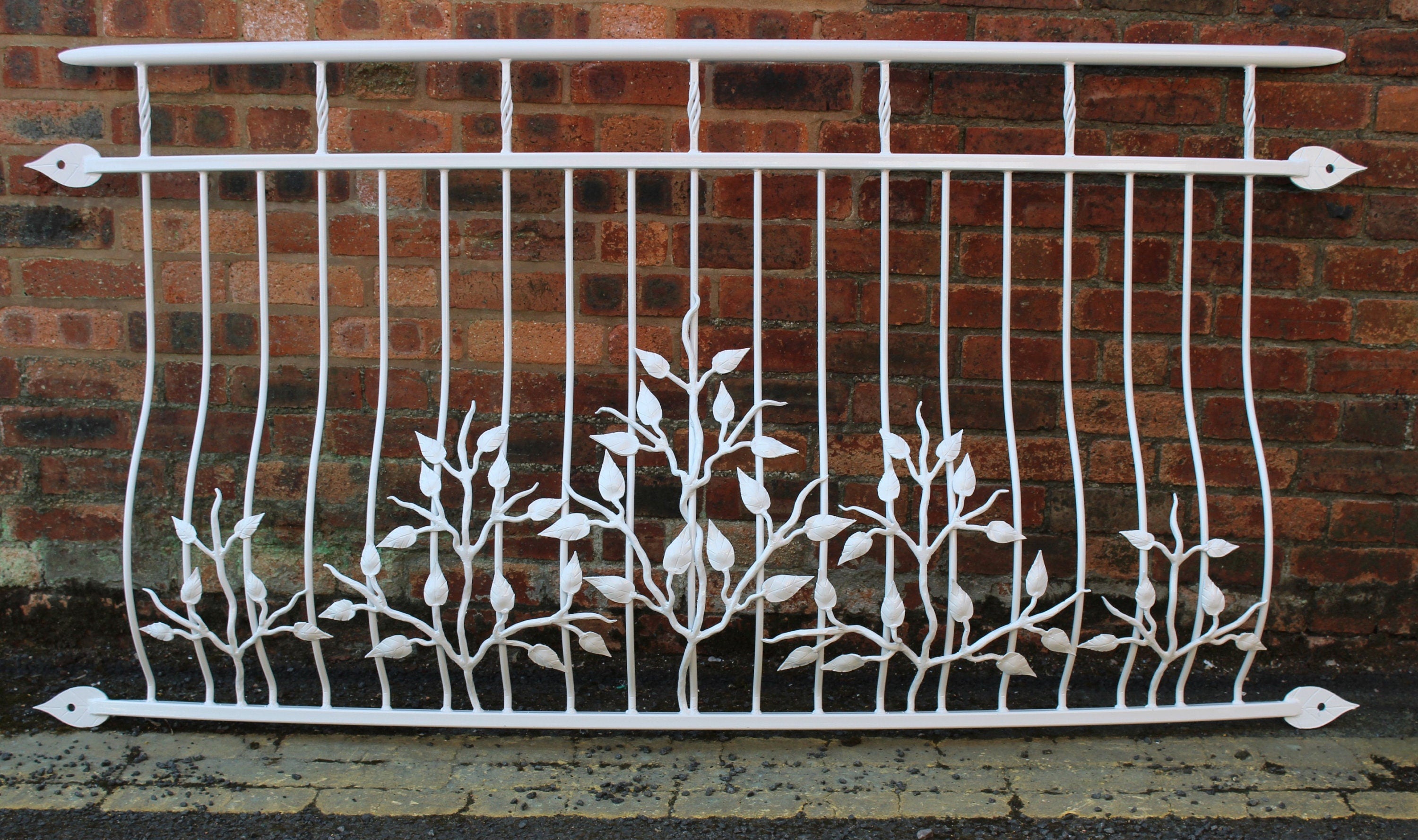 Hand Forged Juliet Balcony - Leaf Design. 11