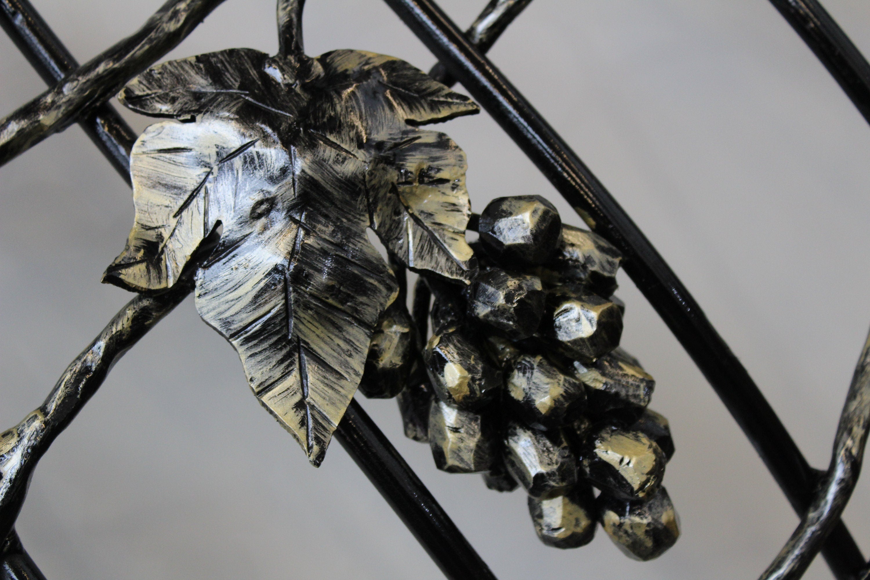 Hand Forged Juliet Balcony - Grape Leaves & Clusters. 14