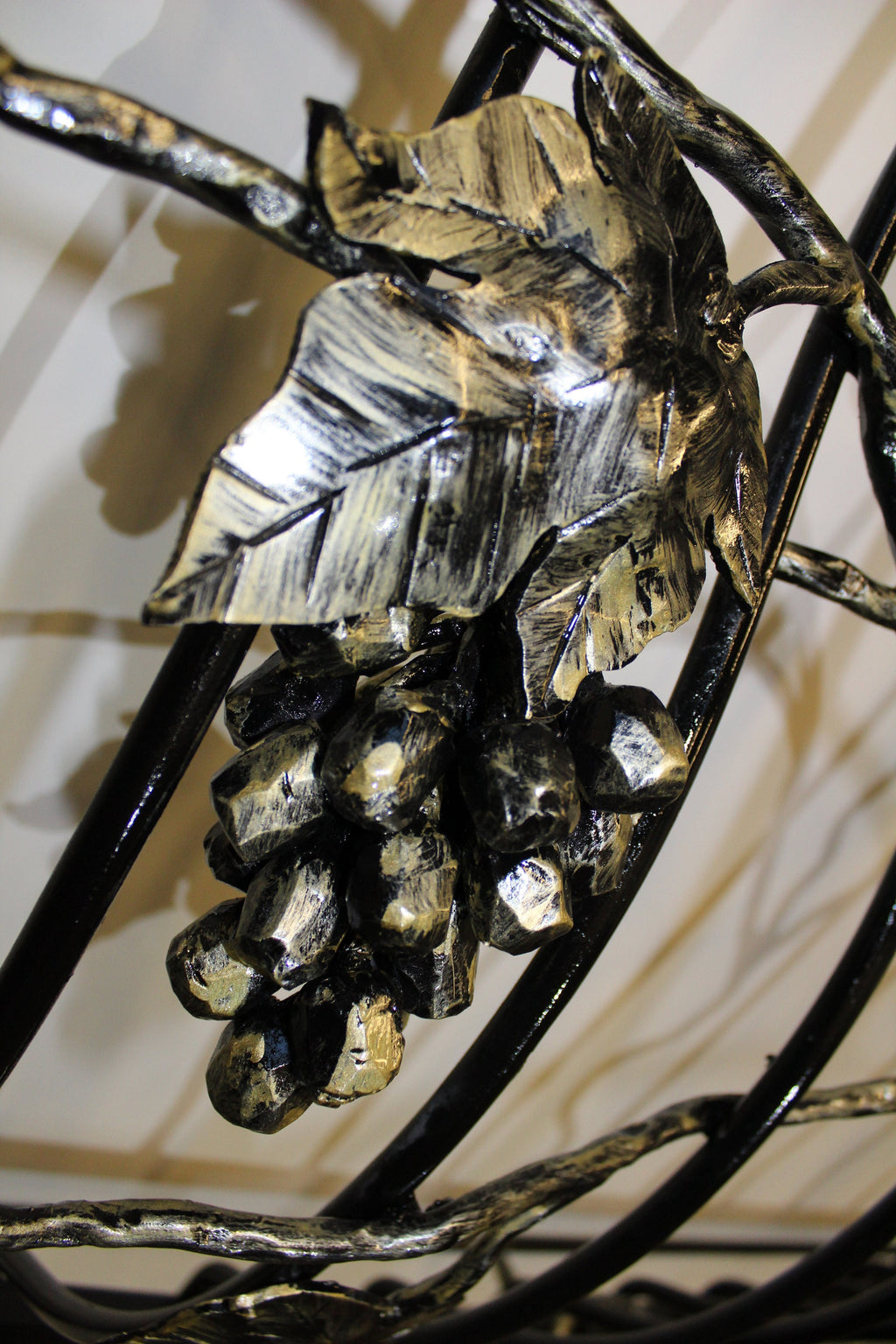 Hand Forged Juliet Balcony - Grape Leaves & Clusters. 14