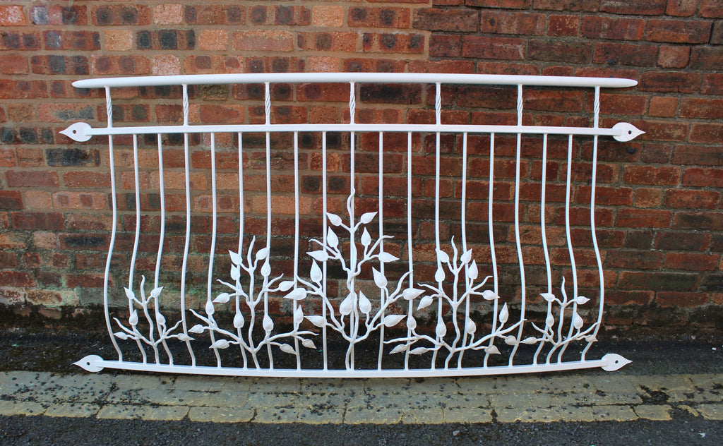 Hand Forged Juliet Balcony - Leaf Design. 11