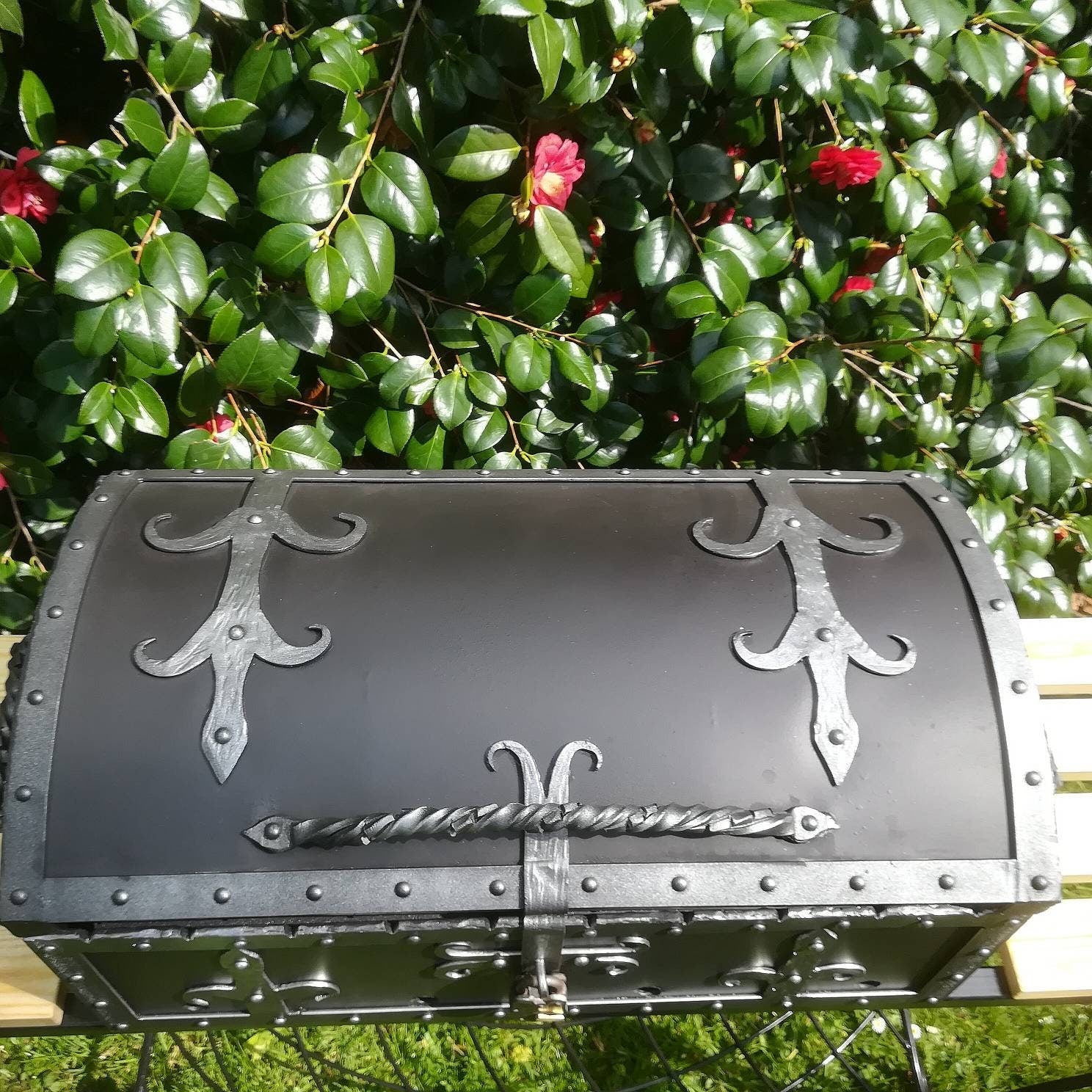 Handmade Unique design Heavy duty Barbecue grill Treasure Chest