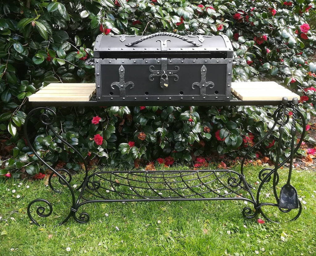 Handmade Unique design Heavy duty Barbecue grill Treasure Chest