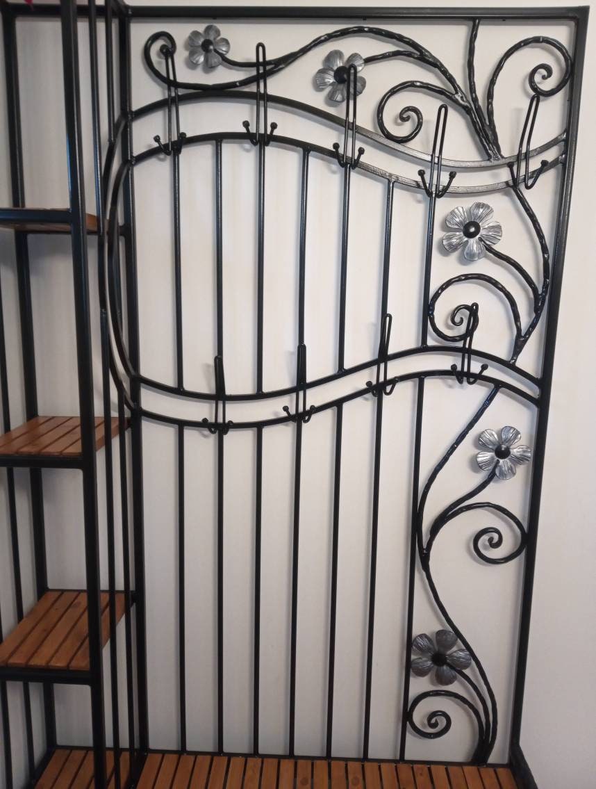 Free standing Clothing Shoes Rack, Bench, Storage - Made to measure, Wrought iron, metal