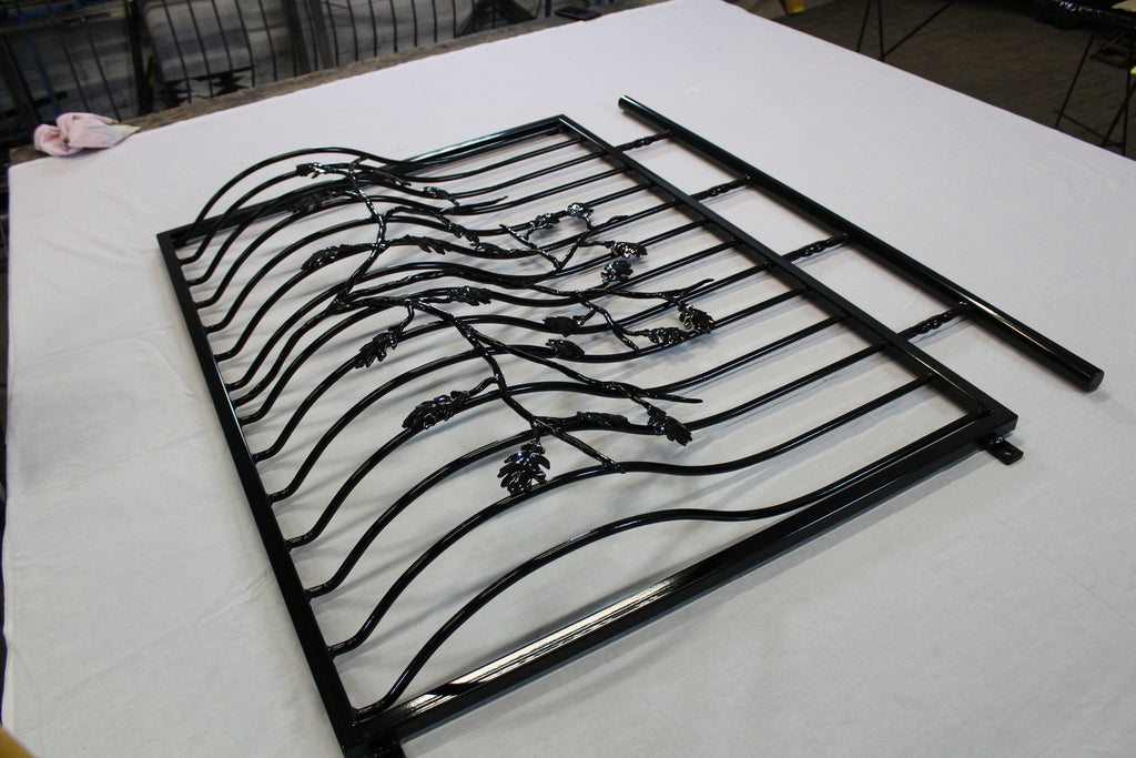 Made to measure Wrought iron Juliet balcony - Oak leaves Design. 10