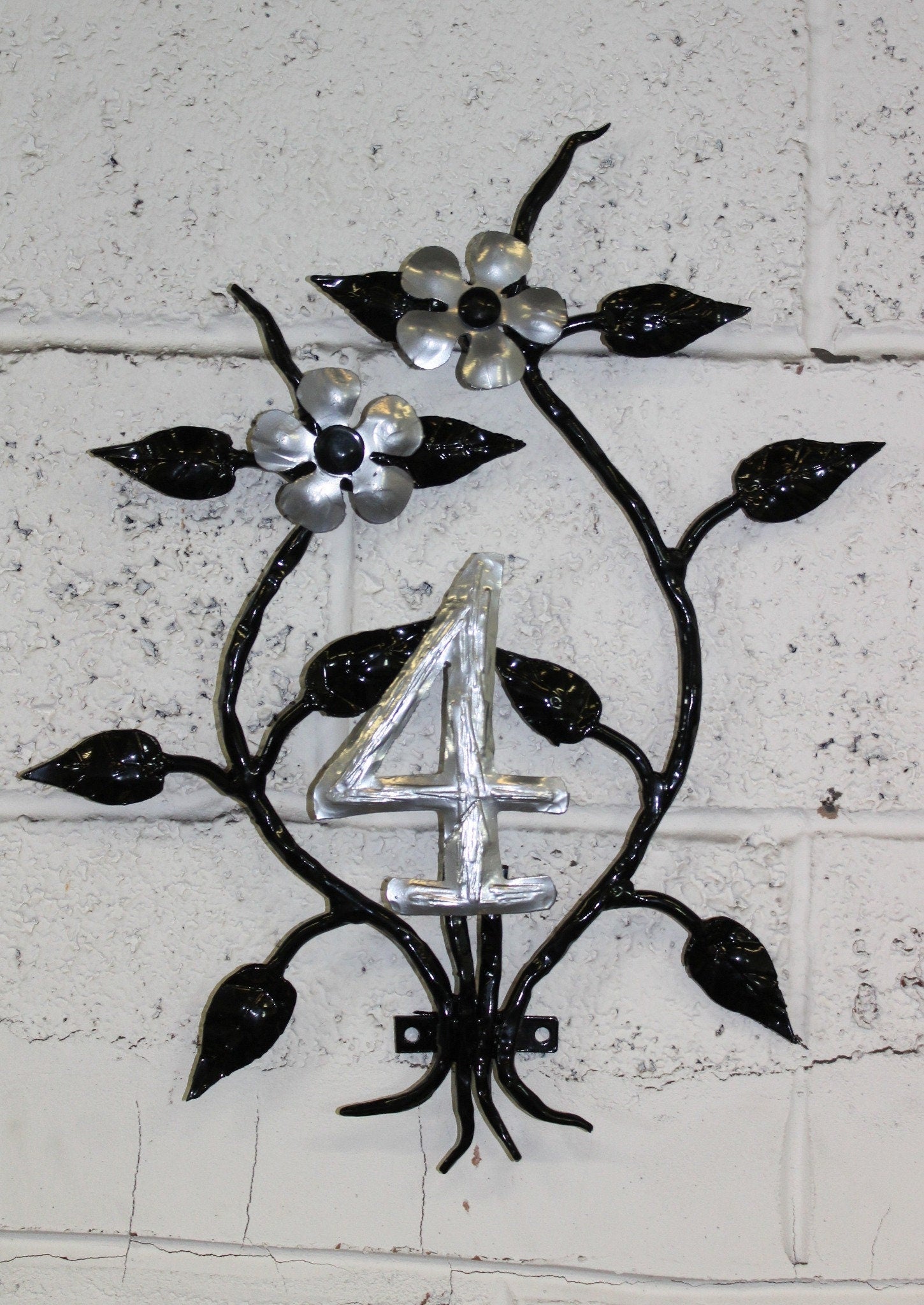 Bespoke Metal House Number Plaque, Address Plaque