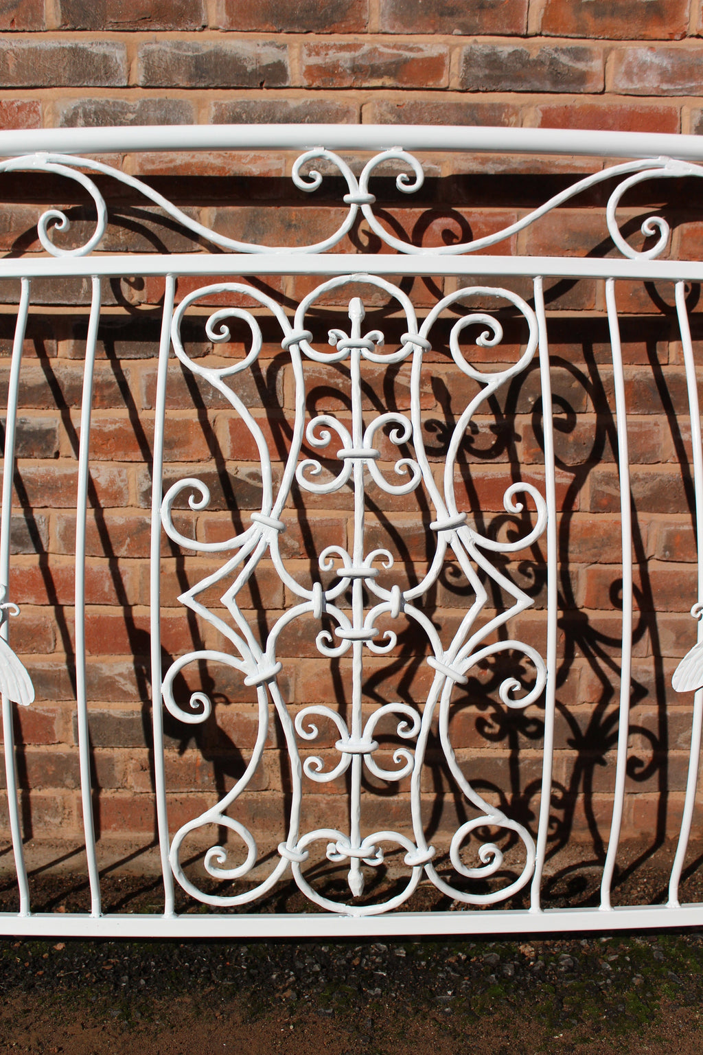 Bespoke Wrought Iron Juliet Balcony - Scrolls & bees Design. 63