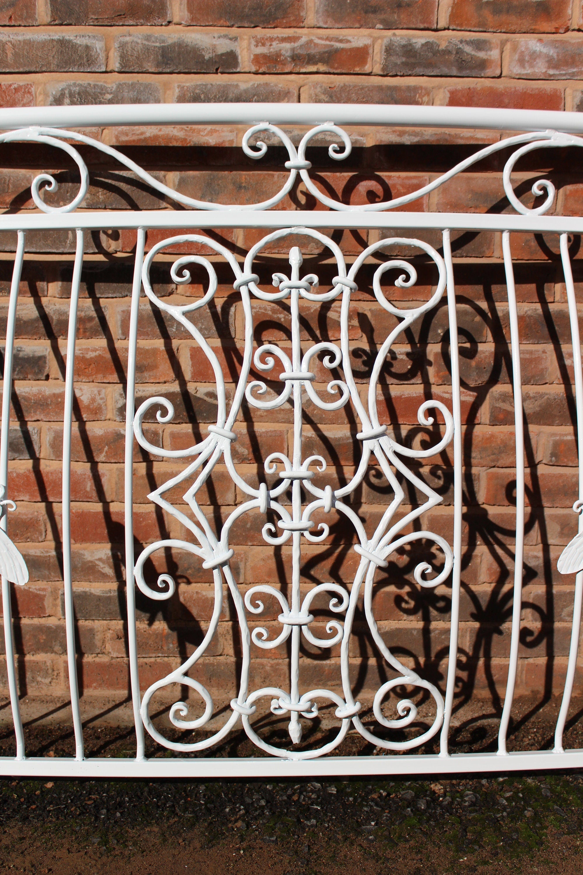 Bespoke Wrought Iron Juliet Balcony - Scrolls & bees Design. 63