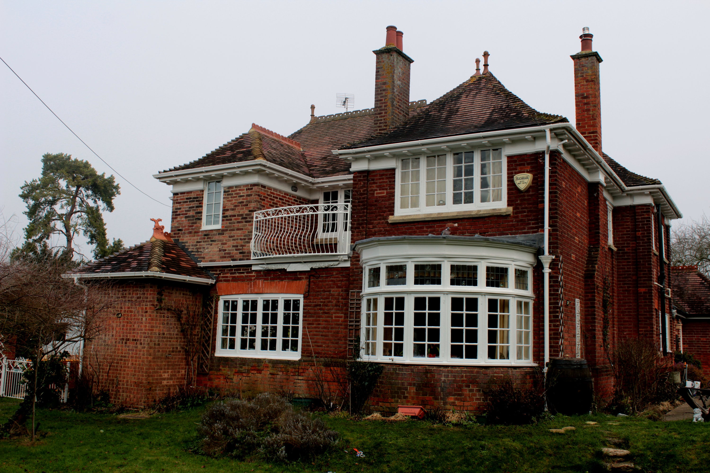 Powder coated Juliet balcony - Balustrades -  Railings with mesh floor. 26