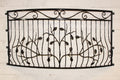 Bespoke Wrought Iron Juliet Balcony - Powder coated - Oak tree Design. 13
