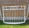 Bespoke Wrought Iron Juliet Balcony with Mesh Floor - Oak leaves Scrolls. 24