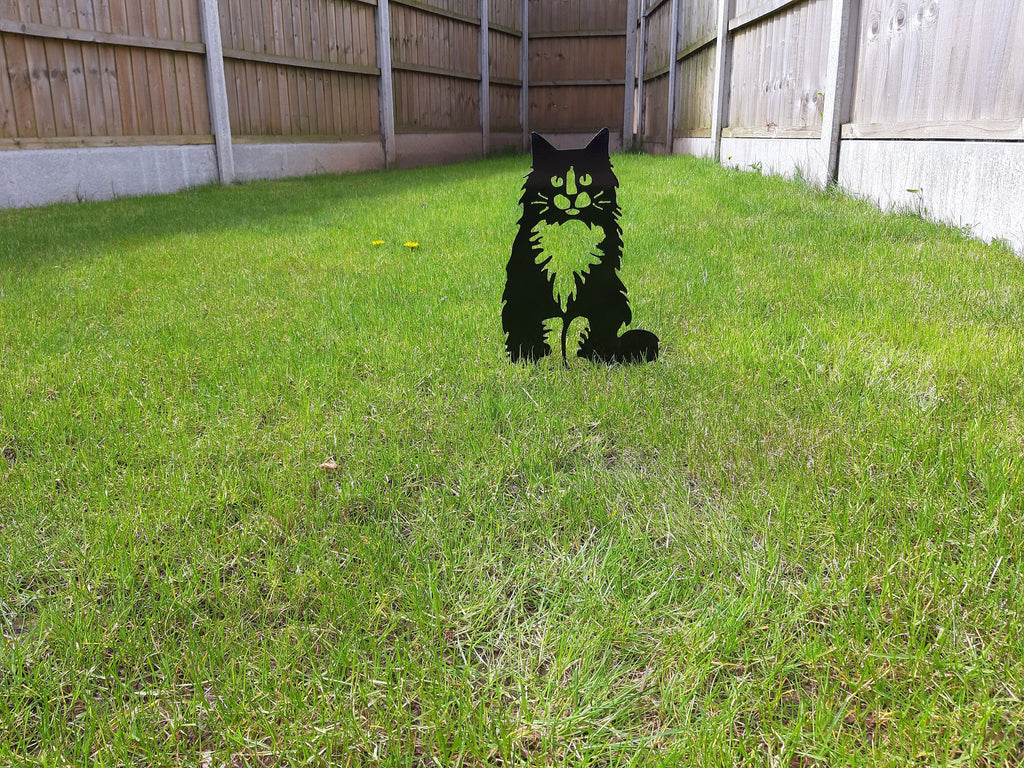 Metal Garden Decor -  Staked Cat. 21