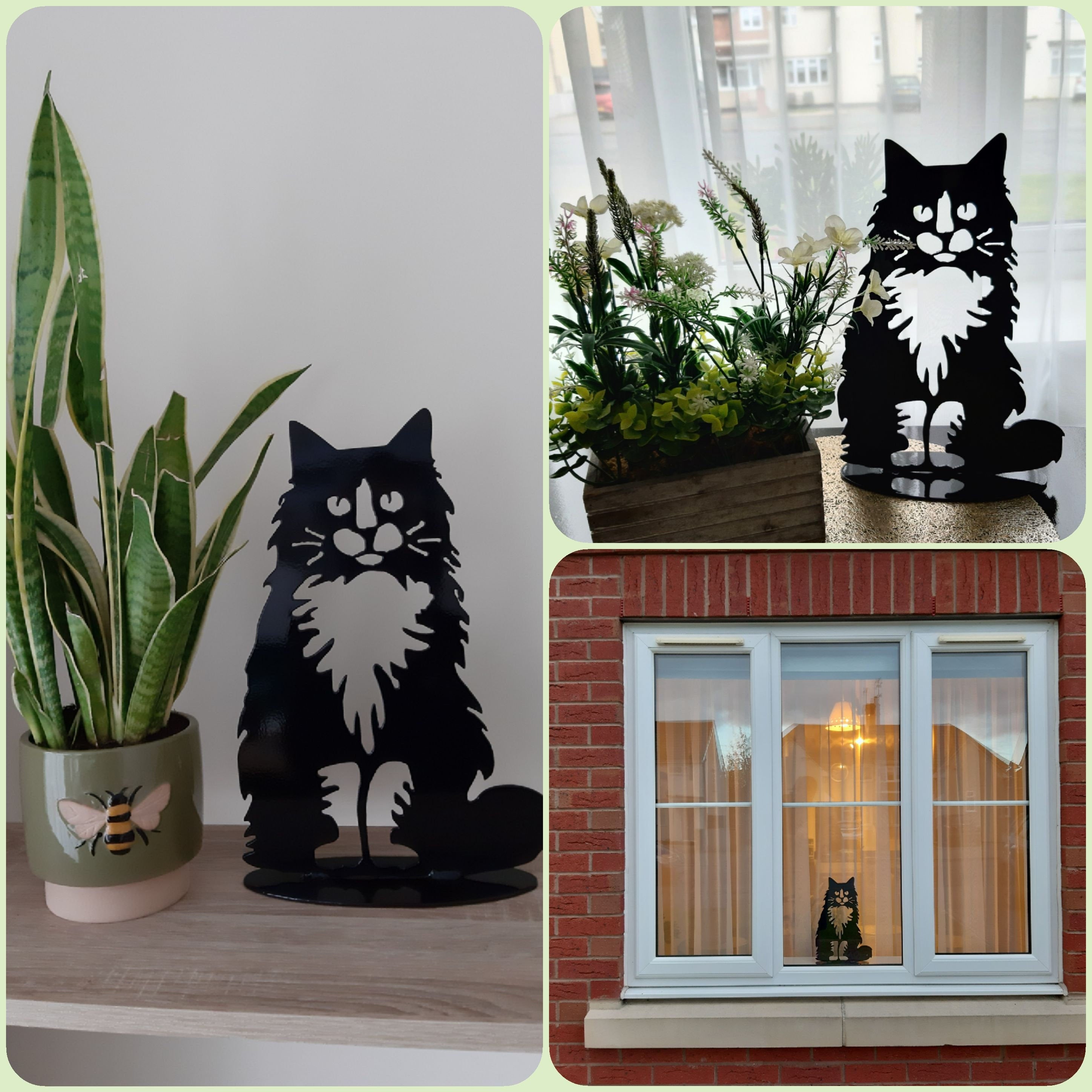 Metal Garden Decorations -  French bulldog, Corgi, Pomeranian, cat, squirrel. 15