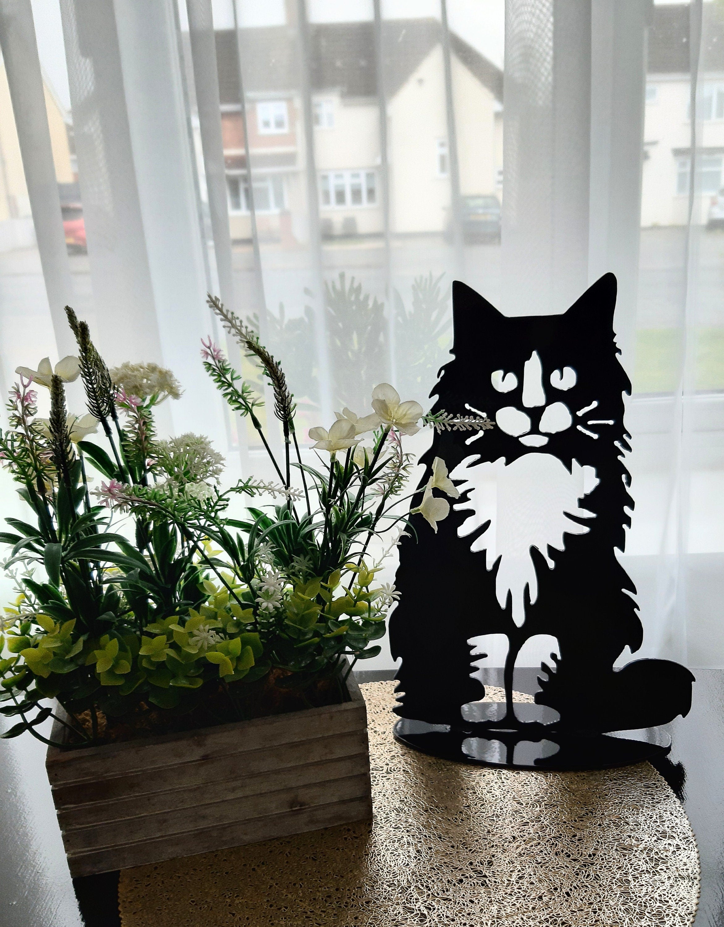 Metal Garden Decor - Staked Cat. 20