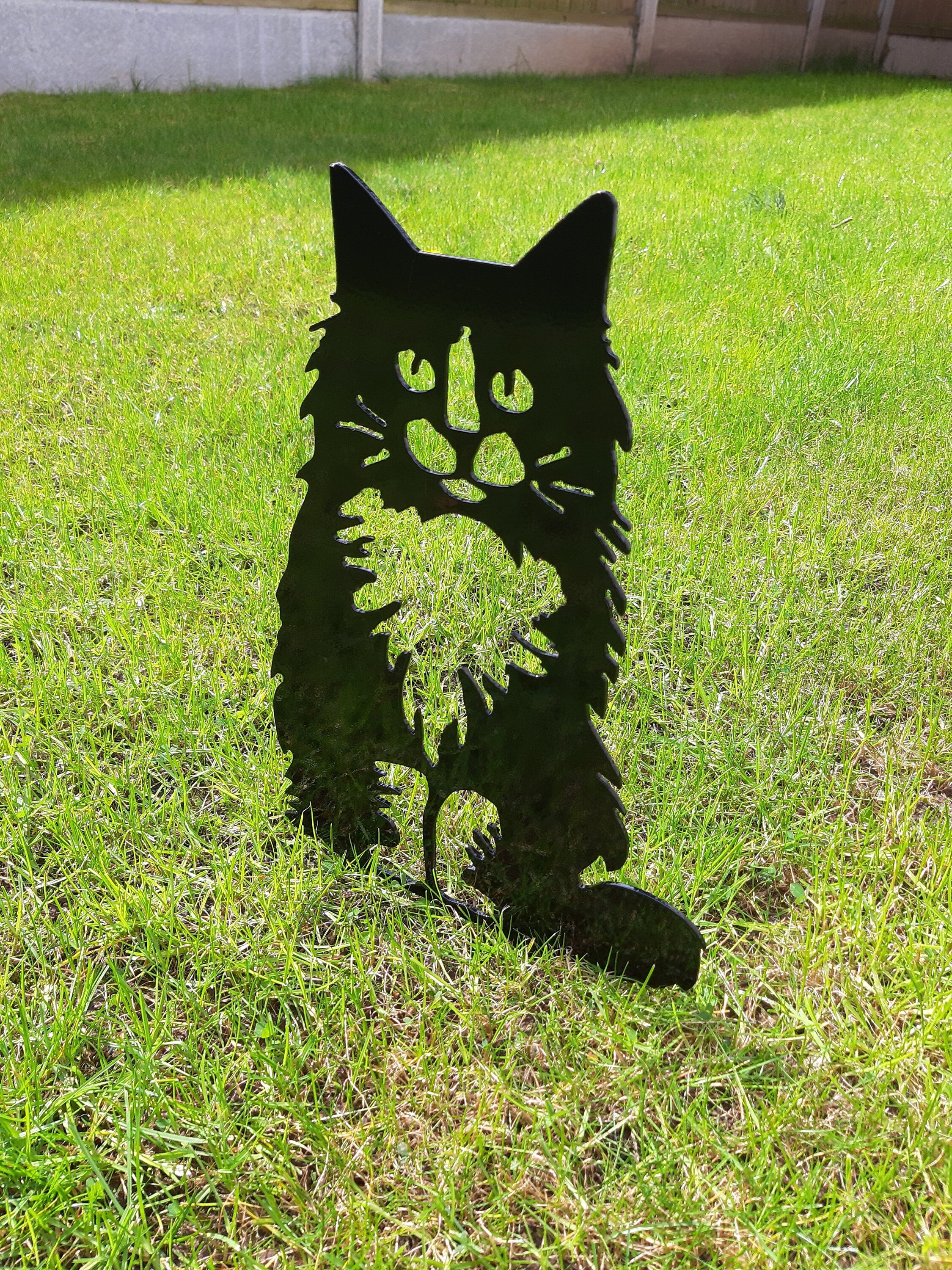 Metal Garden Decor -  Staked Cat. 21
