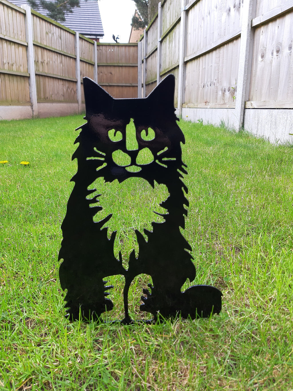 Metal Garden Decor -  Staked Cat. 21