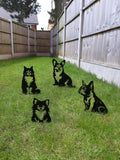 Metal Garden Decorations -  French bulldog, Corgi, Pomeranian, cat, squirrel. 15