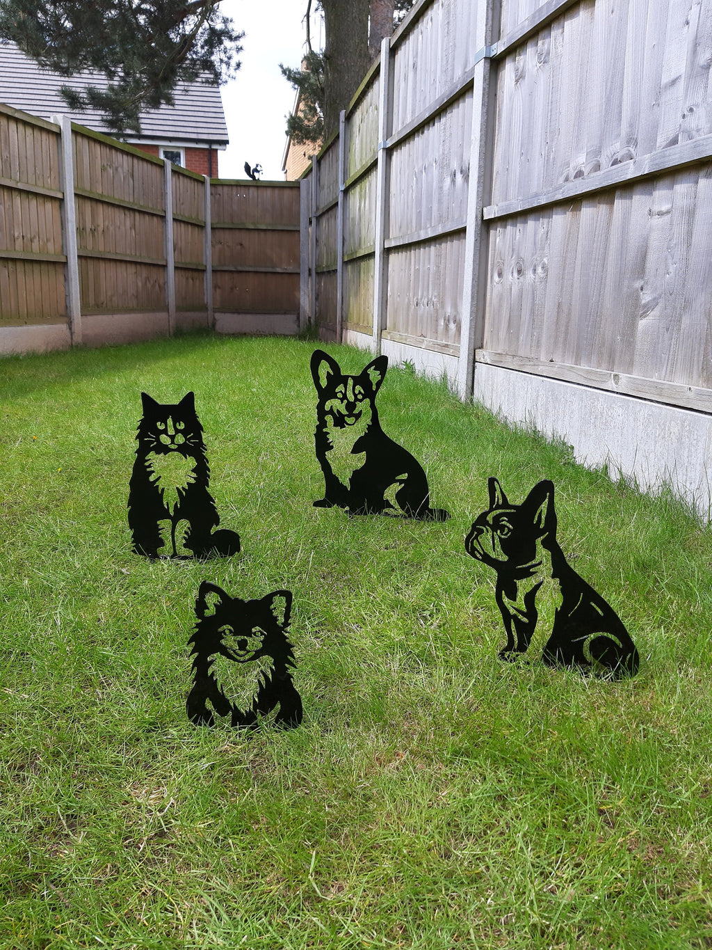 Metal Garden Decor - Pomeranian dog. 10
