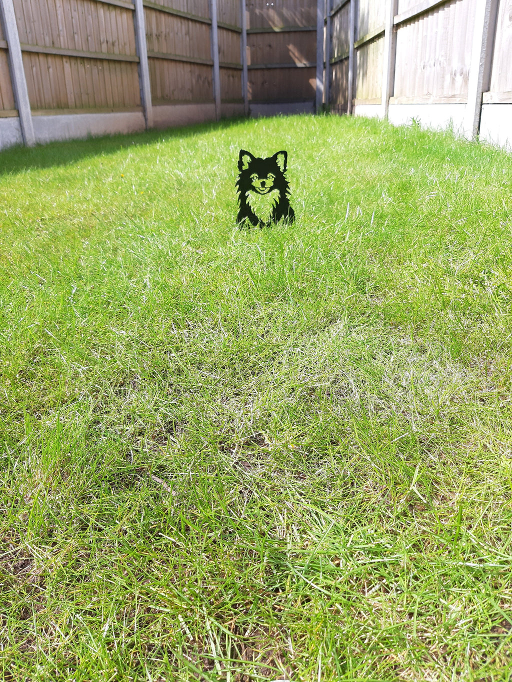 Metal Garden Decor - Pomeranian dog. 10
