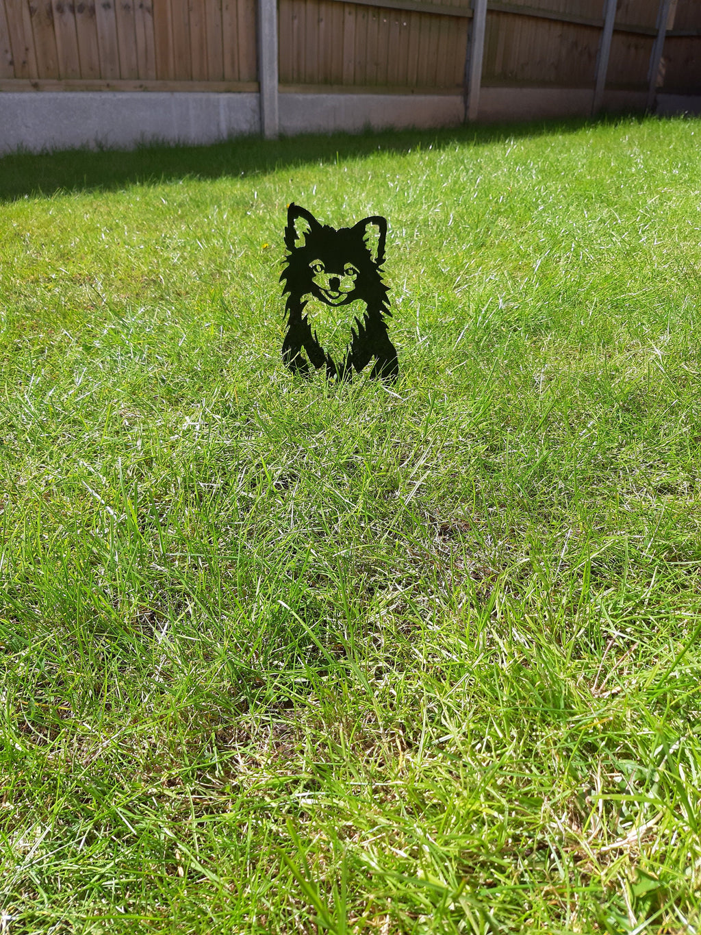 Metal Garden Decor - Pomeranian dog. 10