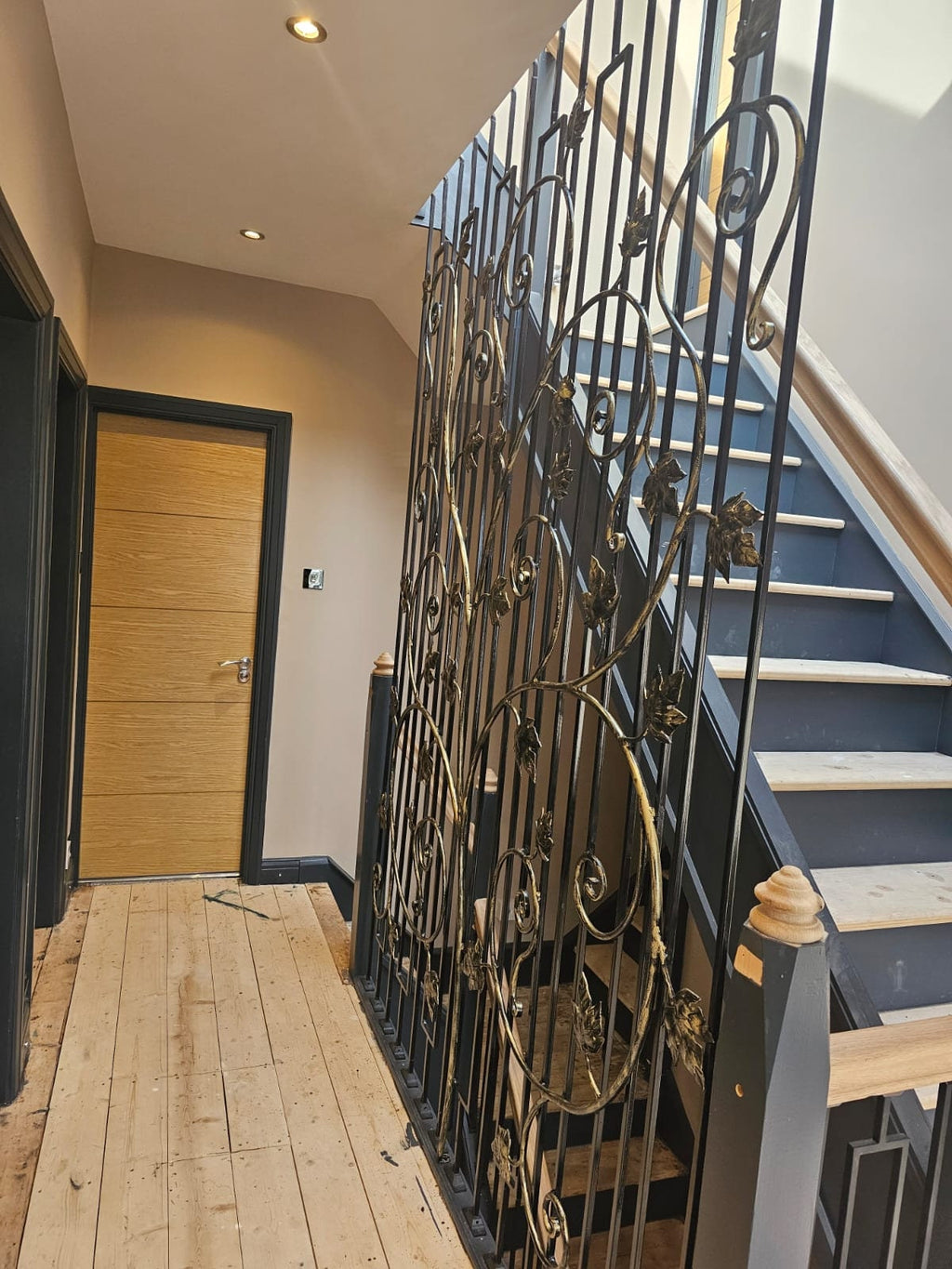 Custom made Stair panels - Vine Leaves & Scroll Design. 67
