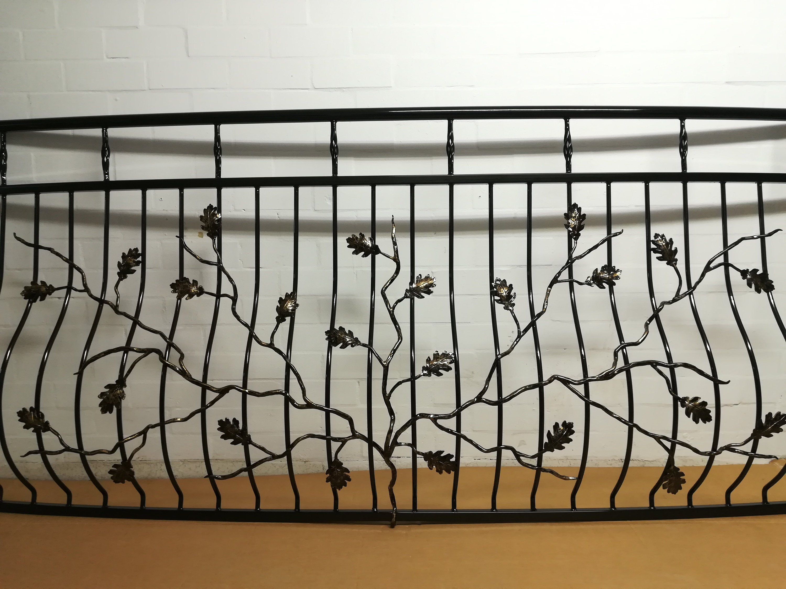 Made to measure Juliet balcony - Oak leaf design. 64