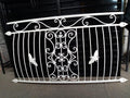 Bespoke Wrought Iron Juliet Balcony - Scrolls & bees Design. 63