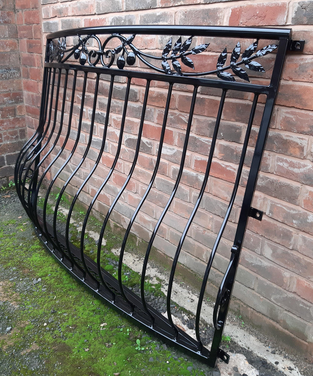 Bespoke Wrought Iron Juliet Balcony with Mesh Floor - Made to measure. 27