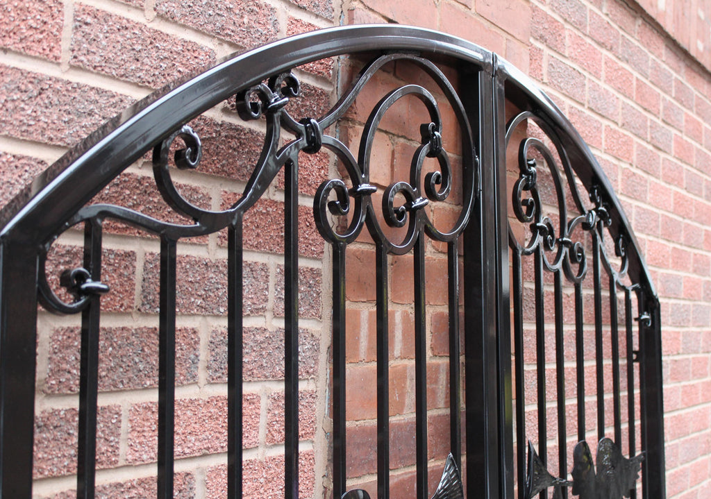 Hand Forged Wrought Iron Driveway Gate - Angel Design. 37