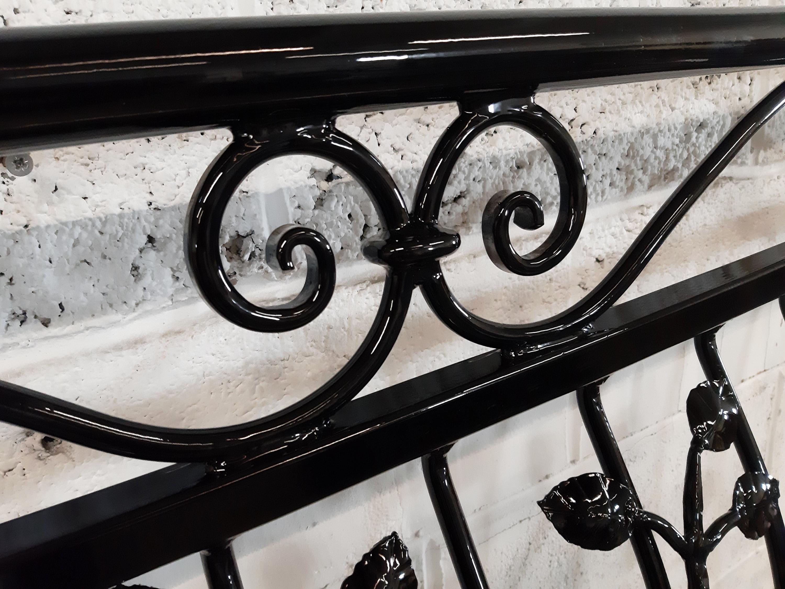 Made to measure Juliet balcony - Wrought iron, Leaves Design. 81