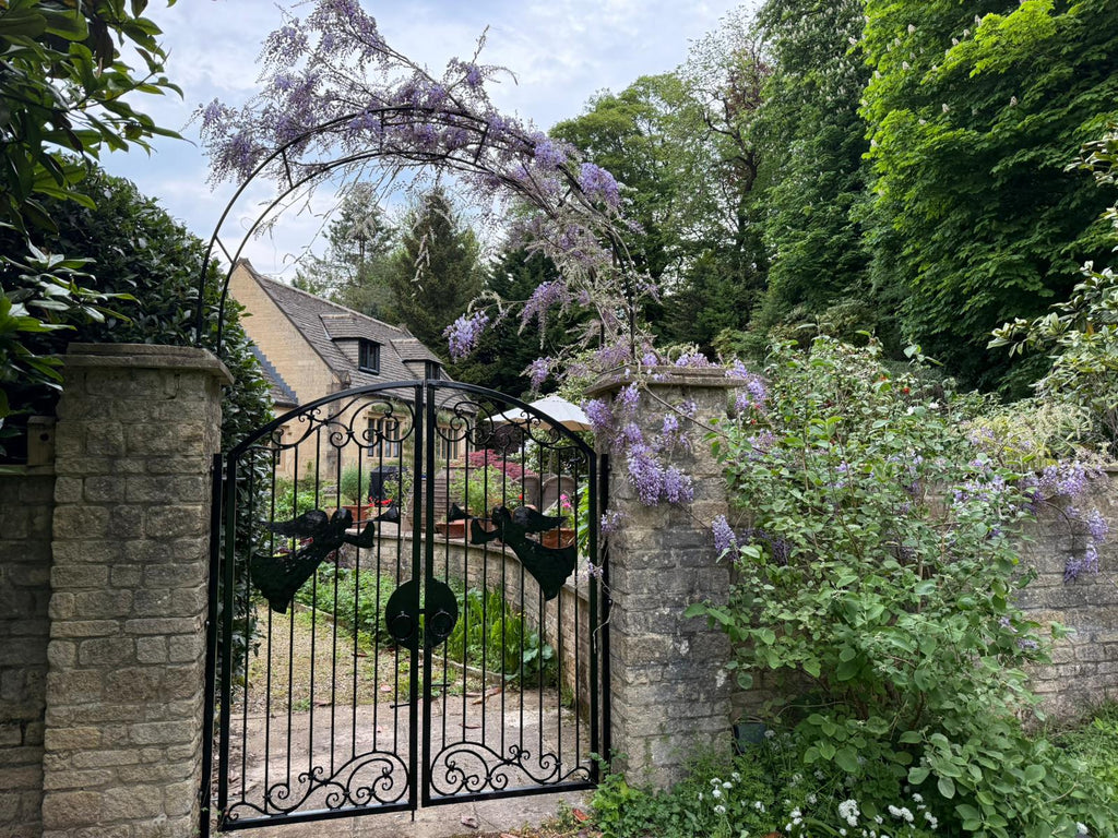 Hand Forged Wrought Iron Driveway Gate - Angel Design. 37