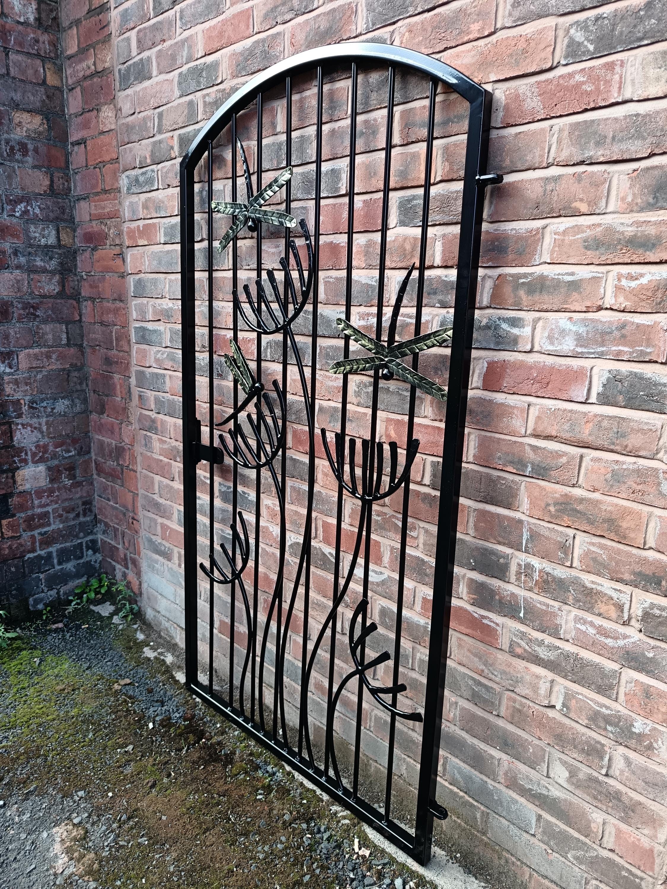 Made To Order Heavy Duty Garden Gate - Dragonfly Design. 38